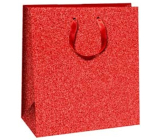 Ditipo Dárková papírová taška 20 x 8 x 20 cm Červená