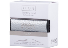 Millefiori Milano Icon Oxygen Stříbrná vůně do auta Metal Shades voní až 2 měsíce 47 g