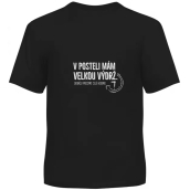 Albi Humorné tričko Velká výdrž černé, pánské velikost XL