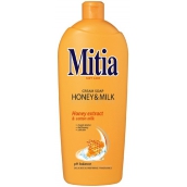 Mitia Honey & Milk tekuté mýdlo s medovými extrakty náhradní náplň 1 l