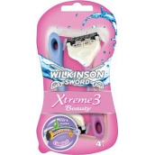 Wilkinson Lady Xtreme 3 Beauty holicí strojek 3 břity 3 + 1 kusů