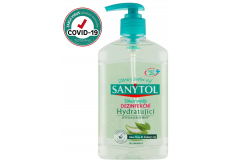 Sanytol Zelený čaj & Aloe Vera dezinfekční hydratující mýdlo na ruce 250 ml s dávkovačem