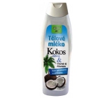 Bione Cosmetics Kokos & Vitamín E, Allantoin výživné tělové mléko pro všechny typy pokožky 500 ml