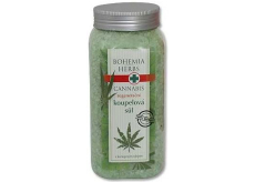 Bohemia Gifts Cannabis Konopný olej regenerační sůl do koupele 900 g