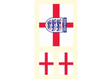 Arch Tetovací obtisky na obličej i tělo Anglie vlajka 2 motiv