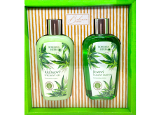 Bohemia Gifts Cannabis Konopný olej sprchový gel 250 ml + šampon na vlasy 250 ml, kosmetická sada