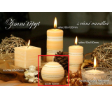 Lima Zimní třpyt Vanilka vonná svíčka koule průměr 80 mm 1 kus