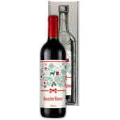 Bohemia Gifts Merlot Kouzelné vánoce červené dárkové víno 750 ml