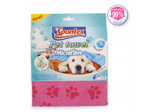 Spontex Pet Towel Microfibre ručník z mikrovlákna pro psy a kočky 40 x 80 cm 1 kus