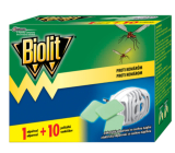 Biolit Elektrický odpařovač proti komárům s polštářky 10 nocí + náhradní náplň 10 kusů expirace 04/2018