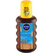 Nivea Sun Protect & Bronze OF20 olej na opalování podporující zhnědnutí 200 ml sprej