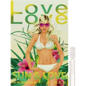 Love Love Sun & Love toaletní voda pro ženy 1,6 ml s rozprašovačem, vialka