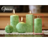Lima Mramor Opium vonná svíčka zelená válec 50 x 100 mm 1 kus