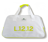 Lacoste Eau de Lacoste L.12.12 Yellow Limited Edition sportovní taška žlutý pruh 48 x 18 x 30 cm