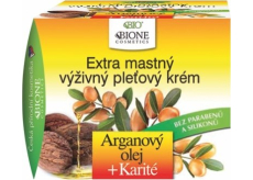 Bione Cosmetics Arganový olej & Karité extra mastný výživný pleťový krém pro všechny typy pleti 51 ml