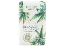 Bohemia Gifts Cannabis Konopný olej relaxační toaletní mýdlo 100 g