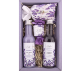 Bohemia Gifts Lavender s extraktem z bylin a vůní levandule sprchový gel 200 ml + šampon na vlasy 300 ml + toaletní mýdlo 30 g + sůl do koupele 150 g, kosmetická sada