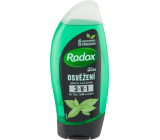 Radox Men Osvěžení Mentol a čajovník 3v1 sprchový gel na tělo, tvář a šampon pro muže 250 ml