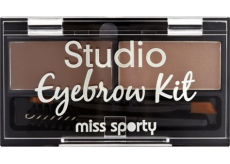 Miss Sporty Studio Eyebrow Kit set na obočí 001 Medium Brown 2,4 g