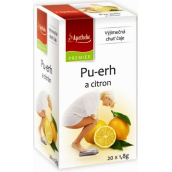Apotheke Natur Pu-erh a citron čaj napomáhá v boji s nadváhou 20 x 1,8 g