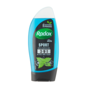 Radox Men Sporty Watermint & Sea Minerals 3v1 sprchový gel a šampon pro muže 250 ml