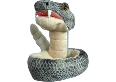 EP Line Animal Planet plyšový had reagující na zvuk, svítící oči 1 m, doporučený věk 3+