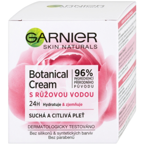 Garnier Skin Naturals Botanical Cream s růžovou vodou pleťový krém pro suchou a citlivou pleť 50 ml