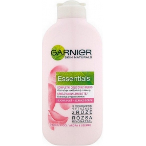 Garnier Skin Naturals Essentials odličovací mléko suchá a citlivá pleť 200 ml