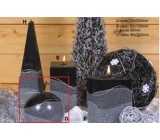 Lima Artic svíčka černá koule 100 mm 1 kus