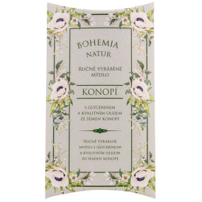 Bohemia Gifts Green Spa s glycerinem a kvalitním olejem ze semen konopí ručně vyráběné toaletní mýdlo v papírové krabičce 100 g