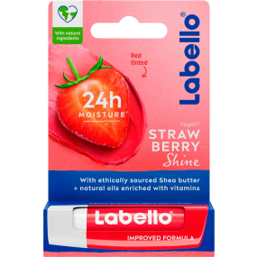 Labello Strawberry Shine balzám na rty 4,8 g