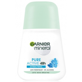 Garnier Mineral Pure Active Antibacterial 48h kuličkový antiperspirant deodorant roll-on pro ženy 50 ml