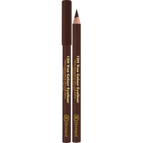 Dermacol 12h True Colour Eyeliner dřevěná tužka na oči 06 Dark brown 2 g