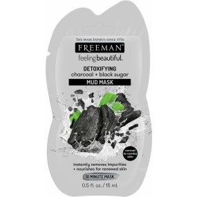 Freeman Feeling Beautiful Aktivní uhlí a Černý cukr bahenní pleťová maska pro normální a smíšenou pleť 15 ml