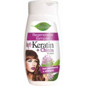 Bione Cosmetics Keratin & Chinin regenerační šampon pro všechny typy vlasů 260 ml
