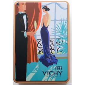 DÁREK Vichy Plechová krabička 20 x 13 x 7,4 cm