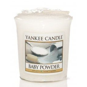 Yankee Candle Baby Powder - Dětský pudr vonná svíčka votivní 49 g