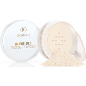 Dermacol Invisible Fixing Powder transparentní fixační pudr White 13,5 g