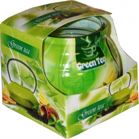 Admit Green Tea - Zelený čaj dekorativní aromatická svíčka ve skle 80 g