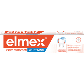 Elmex Caries Protection Whitening s bělicím účinkem, ochrana před zubním kazem, zubní pasta s aminfluoridem 75 ml