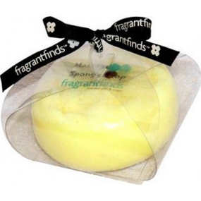Fragrant Jasmine Glycerinové mýdlo masážní s houbou naplněnou vůní Jasmín v barvě žlutobílé 200 g