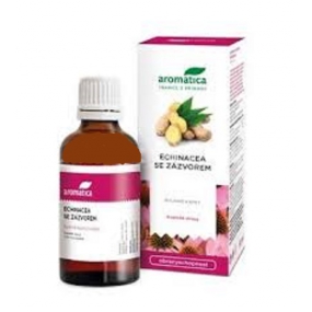 Aromatica Echinaceové bylinné se zázvorem bylinné kapky pro přirozenou obranyschopnost 50 ml