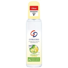 CD Citrus a Lipový květ tělový deodorant antiperspirant sklo pro ženy 75 ml