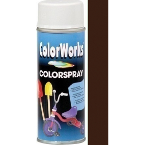 Color Works Colorsprej 918514 čokoládově hnědý alkydový lak 400 ml