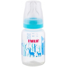 Baby Farlin Kojenecká láhev standardní 0+ měsíců modrá 140 ml AB-41011 B