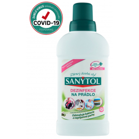 Sanytol Aloe Vera a květy bavlny dezinfekce na bílé i barevné prádlo a pračky 500 ml