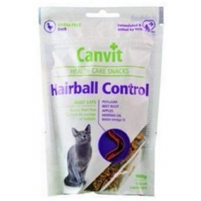Canvit Hairball Control Kuřecí pamlsek měkký doplňkové krmivo pro kočky 100 g