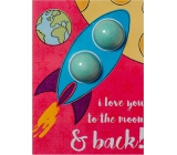 Bomb Cosmetics Láska až na Měsíc - To The Moon & Back Šumivé přání s balistikem 40 g