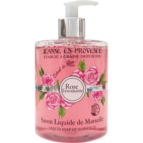 Jeanne en Provence Rose Envoutante - Podmanivá růže mycí gel na ruce 500 ml