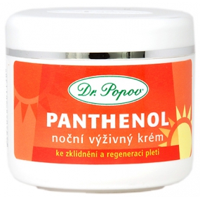 Dr. Popov Panthenol noční výživný krém ke zklidnění a regeneraci pleti 50 ml